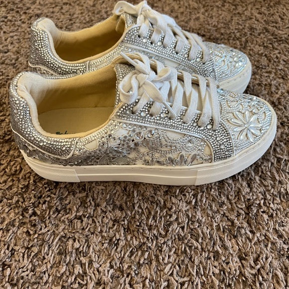 Betsey Johnson Rhinestone Sneakers - Picture 5 of 7